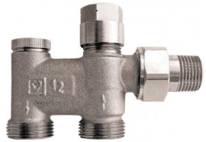 Узел подключения ГЕРЦ-2000 (1/2 x G 3/4 - 1,35 Kvs, м3/ч) - купить в Москве по цене производителя